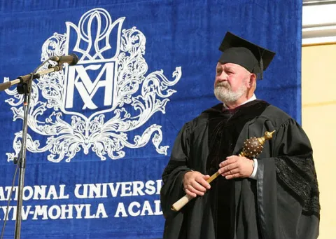 Почесний президент та засновник відрожденої Києво-Могилянської академії В'ячеслав Брюховецький