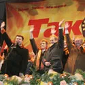 Ющенко й Саакашвілі зустріли Новий рік на Майдані разом