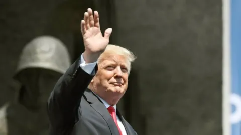 Дональд Трамп у Варшаві 6 липня 2017 р. 