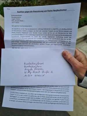 Лист заклик до Канцлерки Меркель зупинити ПП2