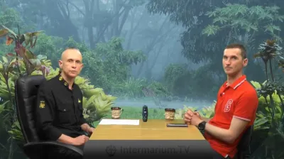 Ігор Каганець і Микола Погорілець в студії Intermarium.TV