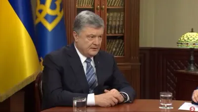 Президент Петро Порошенко дає інтерв’ю українським ЗМІ 