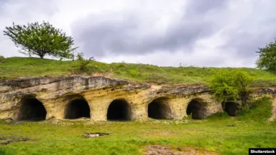 Залишки міста Стільсько - столиці білих горватів на території України