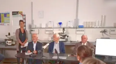 Скріншот відеозапису прес-конференції