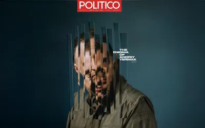 Обкладинка журналу Polilico з обличчям Андрія Єрмака