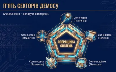 П'ять секторів полкового демосу