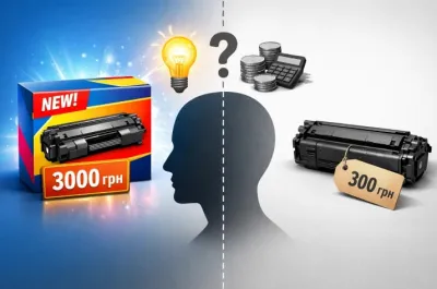 Чому новий картридж за 3000 грн краще заправленого за 300? Психологія, яка коштує нам статків