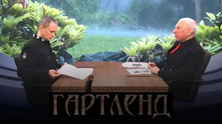 Ігор Каганець і Володимир Федько у студії Народного Оглядача