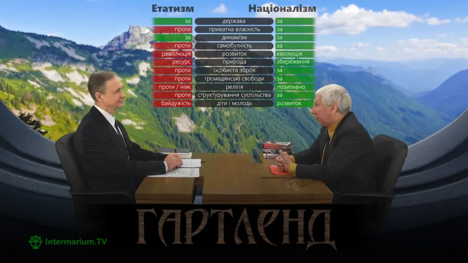 Ігор Каганець і Володимир Федько в студії Intermarium.TV досліджують  відмінності етатизму і націоналізму