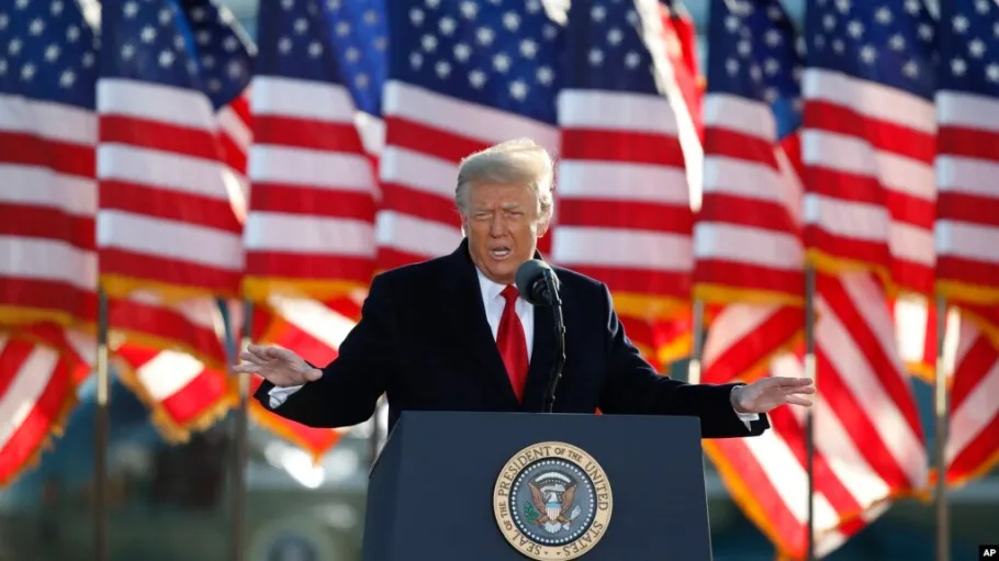 Дональд Трамп виступає перед прихильниками чесних виборів (6 січня 2021 року)