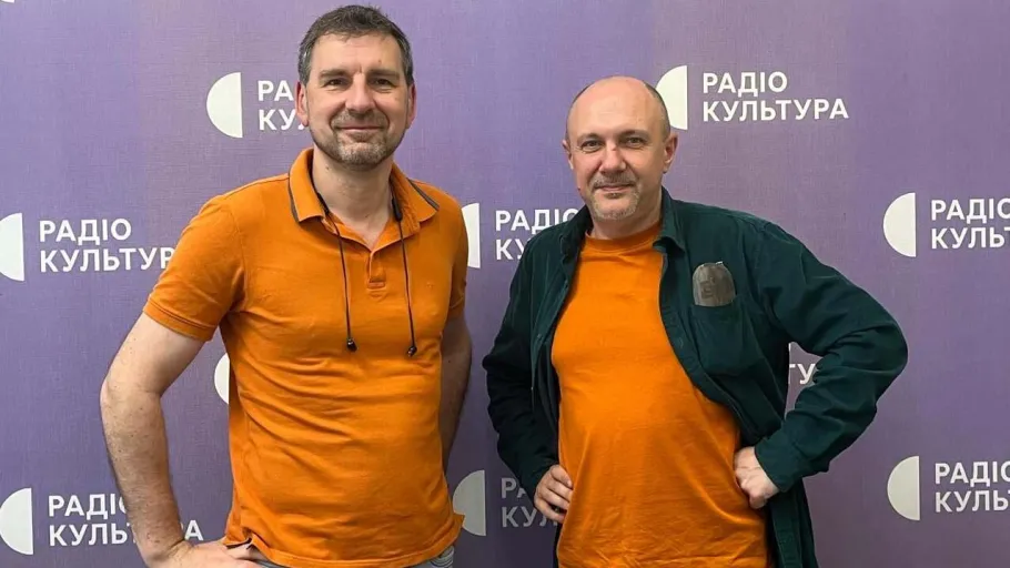 Вадим Карп’як та Олег Криштопа у студії Радіо Культура